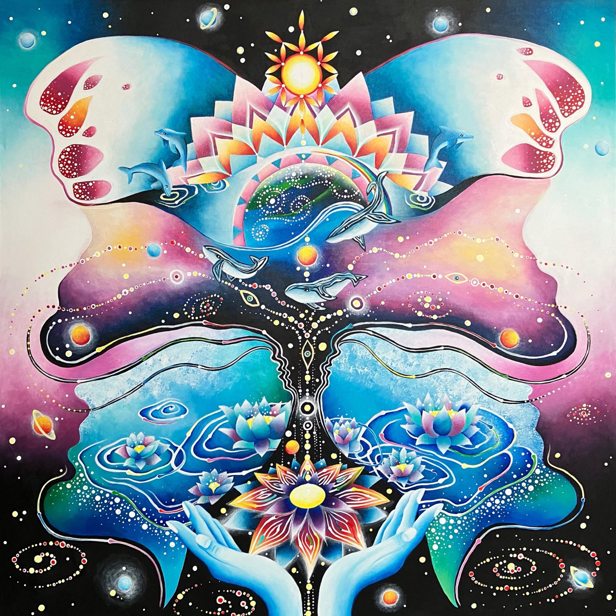 Mojsterska delavnica ustvarjanja mandal - MOJA USTVARJALNA DIVJINA